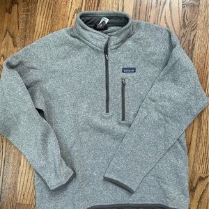 Patagonia Gray Quarter-Zip Fleece